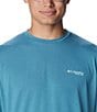 Color:Canyon Blue Easy Breezy - Image 5 - PFG Uncharted™ Tech Tee Short Sleeve Graphic T-Shirt