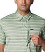 Color:Canteen Chambray Stripe - Image 4 - Silver Ridge™ Utility Lite Novelty Short Sleeve Stripe Shirt