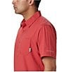 Color:Sunset Red - Image 3 - Slack Tide™ Woven Short Sleeve Camp Shirt