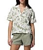 Columbia Sucker For Summer Printed Point Collar Short Sleeve Button Front Shirt - Image 1