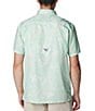 Color:New Mint Kona Kraze - Image 2 - Super Slack Tide™ Short Sleeve Printed Woven Camp Shirt