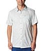 Color:Cool Grey Tunado Tonal - Image 1 - Super Slack Tide™ Short Sleeve Solid Woven Camp Shirt