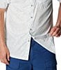 Color:Cool Grey Tunado Tonal - Image 6 - Super Slack Tide™ Short Sleeve Solid Woven Camp Shirt