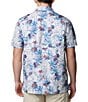 Color:White Palmeria - Image 2 - Super Slack Tide™ Short Sleeve Tropical Printed Woven Camp Shirt