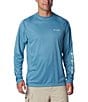 Color:Canyon Blue Heather - Image 1 - Terminal Tackle™ Heather Long Sleeve T-Shirt