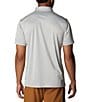 Color:Cool Grey Heather - Image 2 - Terminal Tackle™ Heather Short Sleeve Polo Shirt