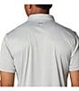 Color:Cool Grey Heather - Image 5 - Terminal Tackle™ Heather Short Sleeve Polo Shirt