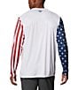 Color:White/Carbon/Red Spark - Image 2 - PFG Terminal Tackle Americana Long-Sleeve T-Shirt