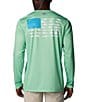 Color:Ocean Mint - Image 1 - Terminal Tackle PFG Fish Flag™ Long Sleeve Graphic T-Shirt