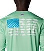 Color:Ocean Mint - Image 4 - Terminal Tackle PFG Fish Flag™ Long Sleeve Graphic T-Shirt