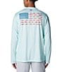 Color:Icy Morn/Canyon Blue - Image 1 - Terminal Tackle PFG Fish Flag™ Long Sleeve Graphic T-Shirt
