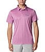 Color:Bright Lavender Heather - Image 1 - Terminal Tackle™ Short Sleeve Heathered Polo Shirt