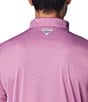 Color:Bright Lavender Heather - Image 6 - Terminal Tackle™ Short Sleeve Heathered Polo Shirt