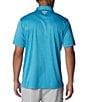 Color:Ocean Blue Heather - Image 2 - Terminal Tackle™ Short Sleeve Polo Shirt