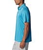 Color:Ocean Blue Heather - Image 3 - Terminal Tackle™ Short Sleeve Polo Shirt