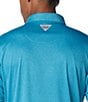 Color:Ocean Blue Heather - Image 5 - Terminal Tackle™ Short Sleeve Polo Shirt