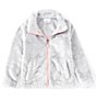 Color:Columbia Grey Diamond Pattern/Pink Orchid - Image 1 - Toddler Girls 2T-4T Fire Side Faux-Sherpa Full-Zip Jacket