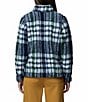 Columbia West Bend Plaid Print Stand Collar Long Sleeve Kangaroo Pocket Zip Front Jacket, Color:Crushed Herringplaid - Image 2