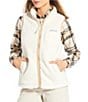 Columbia West Bend Stand Collar Sleeveless Zip Front Vest, Color:Chalk - Image 2