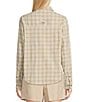 Columbia Women's PFG Wildcast Performance Yarn Dye Plaid Print Long Sleeve Button Front Shirt, Color:Beach Multi Mod Ombre - Image 3