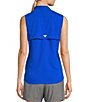 Columbia Women's Tamiami Collar Neck Sleeveless Button Front Shirt, Color:Blue Macaw - Image 2