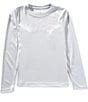 Columbia x PFG Little/Big Boys Long Sleeve Terminal Tackle Fish Flag UPF 50 Sun T-Shirt, Color:Cool Grey Crushed Blue Trout - Image 2