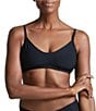 Commando Butter Seamless Scoop Neck Bralette, Color:Midnight - Image 1