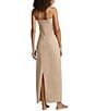 Color:Beige - Image 2 - Classic Strapless Maxi Slip