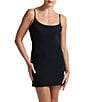 Color:Black - Image 1 - Scoop Neck Spaghetti Strap Mini Cami Slip