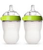 Color:Green - Image 1 - 8oz Baby Bottle 2-Pack