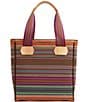 Color:Multi - Image 2 - Ale Classic Colorful Woven Tote Bag