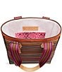 Consuela Ale Classic Colorful Woven Tote Bag, Color:Multi - Image 3