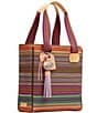 Color:Multi - Image 6 - Ale Classic Colorful Woven Tote Bag