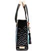 Consuela Cade Classic Blue Snake Skin Tote Bag, Color:Multi - Image 5