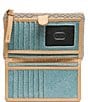 Consuela Embossed Snake Print Thunderbird Slim Wallet, Color:Multi - Image 3