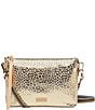 Consuela Kit Midtown Metallic Foiled Jag Print Crossbody Bag, Color:Gold - Image 1