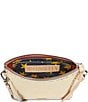 Consuela Kit Midtown Metallic Foiled Jag Print Crossbody Bag, Color:Gold - Image 3