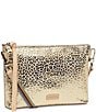 Consuela Kit Midtown Metallic Foiled Jag Print Crossbody Bag, Color:Gold - Image 5