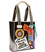 Consuela Kyle Chica Metallic Embroidered Patches Tote Bag, Color:Multi - Image 6