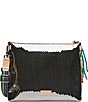Color:Kyle - Image 2 - Kyle Downtown Embroidered Patches Crossbody Bag