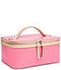 Consuela Shine Neon Pink Patent Star Glitter Large Train Case - Image 4
