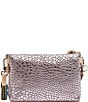 Consuela LuLu Lilac Metallic Pebbled Embossing Midtown Crossbody Bag, Color:Lilac - Image 2