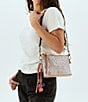 Consuela LuLu Lilac Metallic Pebbled Embossing Midtown Crossbody Bag, Color:Lilac - Image 6