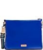 Consuela Mango Downtown Bright Blue Floral Detailed Crossbody Bag, Color:Multi - Image 2