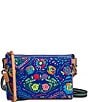 Consuela Mango Midtown Blue Bright Floral Detailed Crossbody Bag, Color:Multi - Image 1