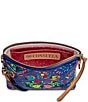 Consuela Mango Midtown Blue Bright Floral Detailed Crossbody Bag, Color:Multi - Image 3