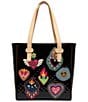 Consuela Marisol Hearts Patch Emrboidered Classic Tote Bag - Image 1