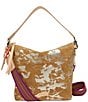 Consuela Marlow Metallic Splattered Suede Hobo Bag - Image 1