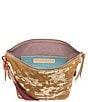Consuela Marlow Metallic Splattered Suede Hobo Bag - Image 3