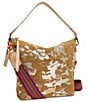 Consuela Marlow Metallic Splattered Suede Hobo Bag - Image 5